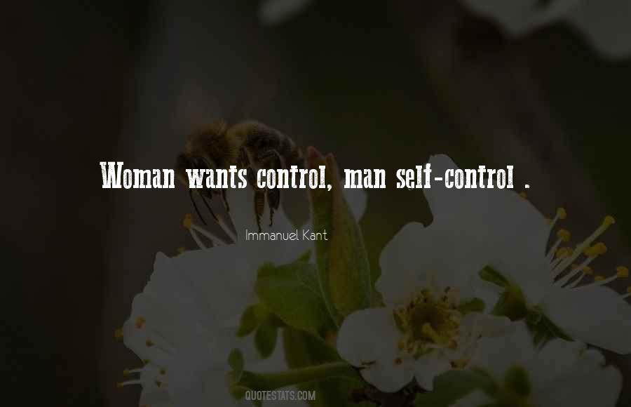 Man And Self Control Quotes #147415