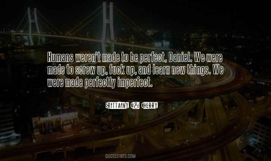 Nothing Will Ever Be Perfect Quotes #1879406