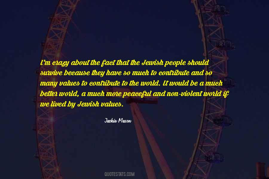 Quotes About Jewish Values #177356