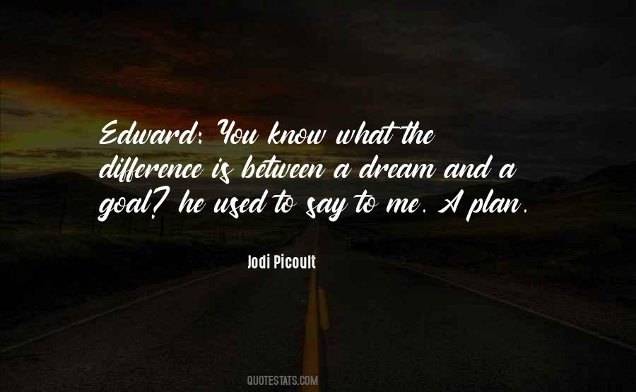 The Difference Between A Dream And A Goal Quotes #1540435