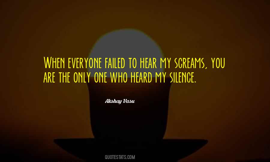 Hear My Silence Quotes #197214