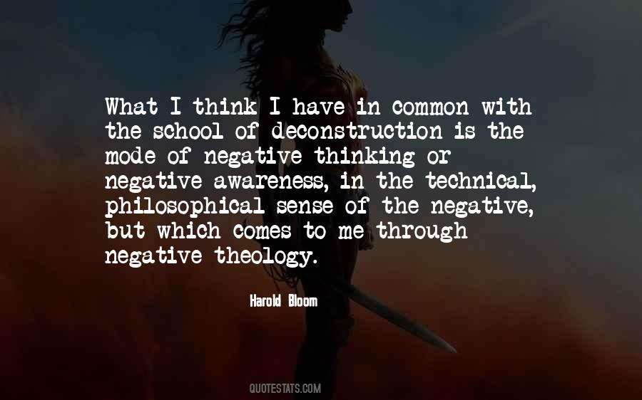 Negative Sense Quotes #1035328