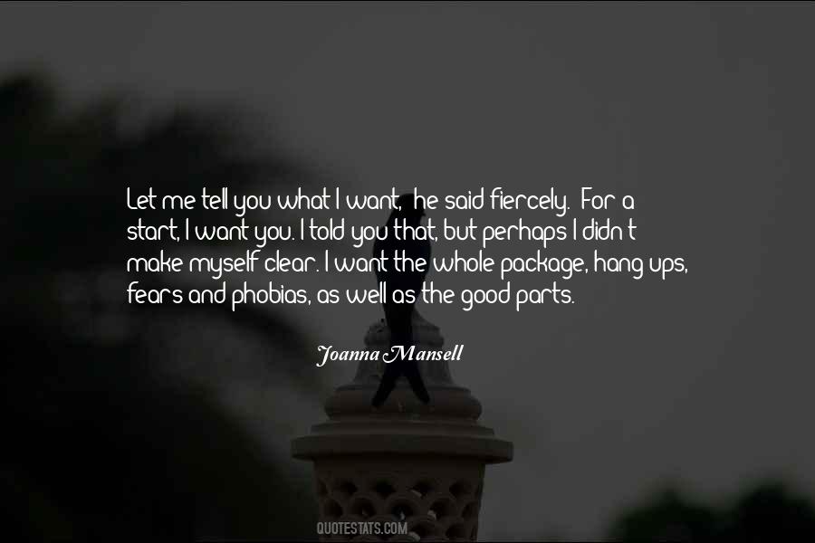 I Want You I Love You Quotes #318764