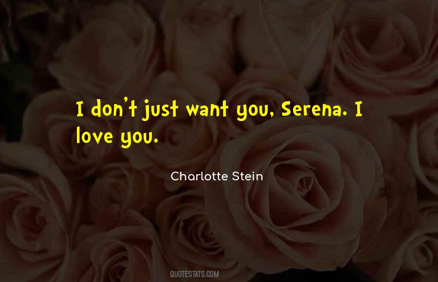 I Want You I Love You Quotes #353637