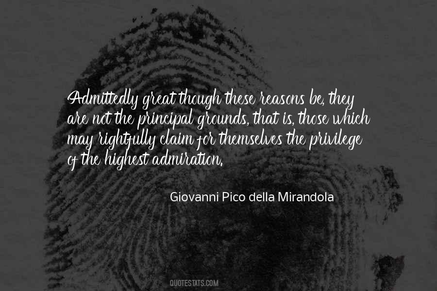 Della Mirandola Quotes #251342