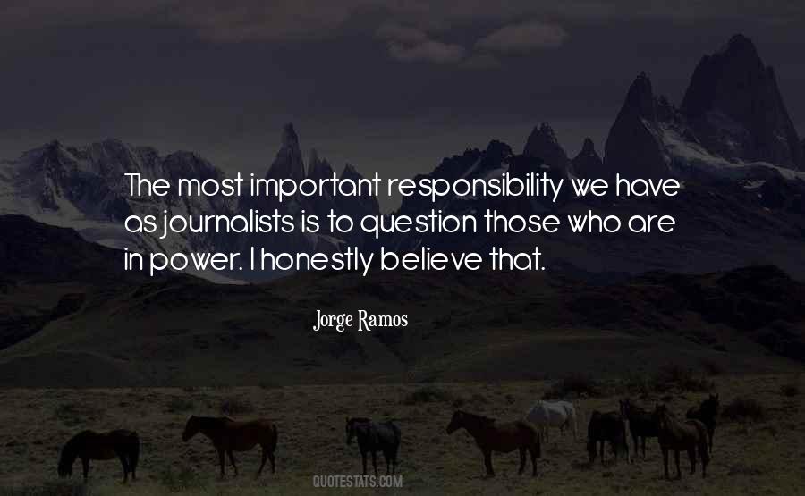 Power Responsibility Quotes #254480