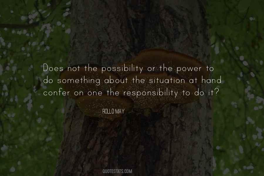 Power Responsibility Quotes #330342