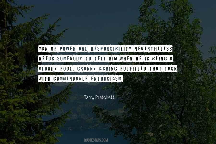 Power Responsibility Quotes #468734