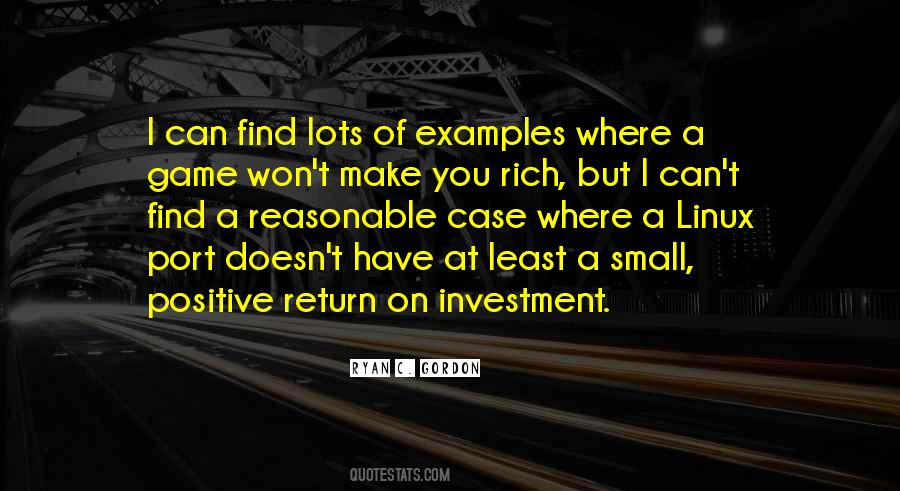 Return Of Investment Quotes #972454