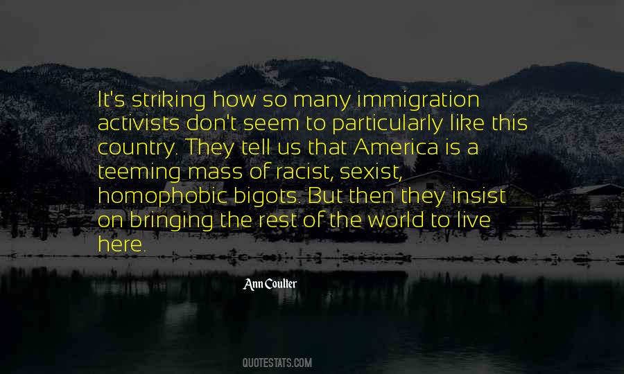 America Immigration Quotes #100061
