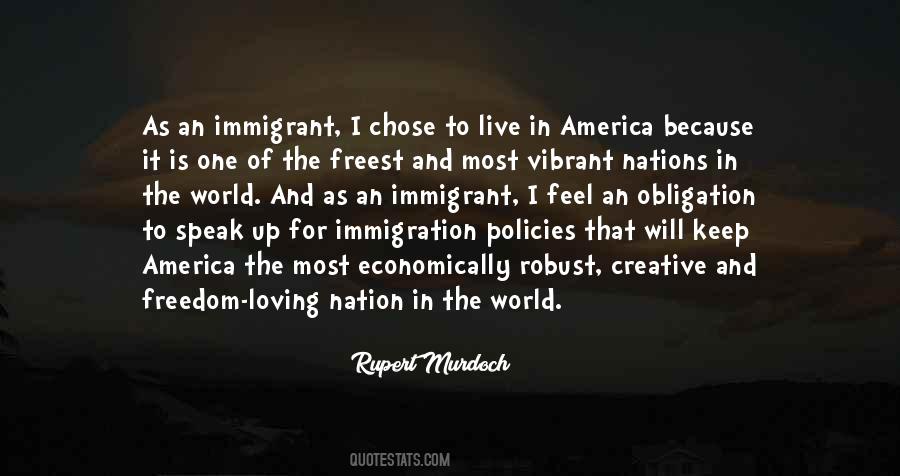America Immigration Quotes #586990