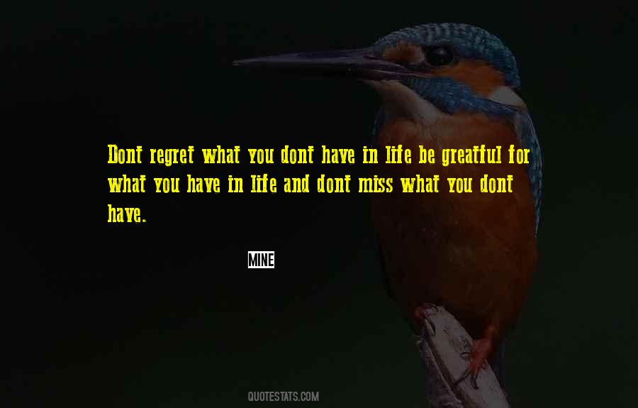 You Dont Regret The Things You Did Quotes #264872