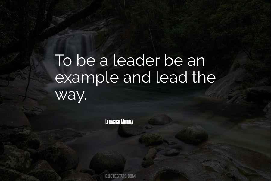 Leader Lead Quotes #1184445