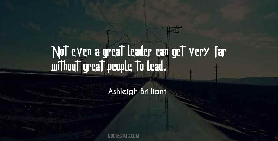 Leader Lead Quotes #820347