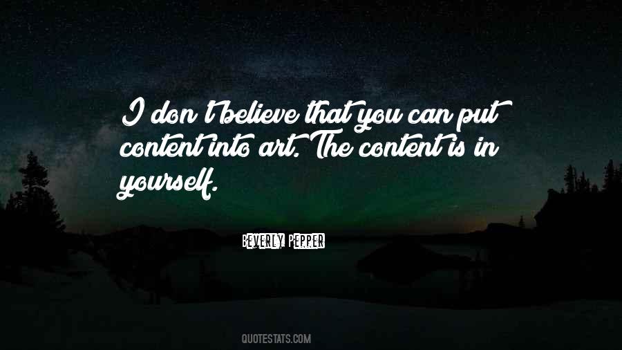 If You Dont Believe In Me Quotes #375812