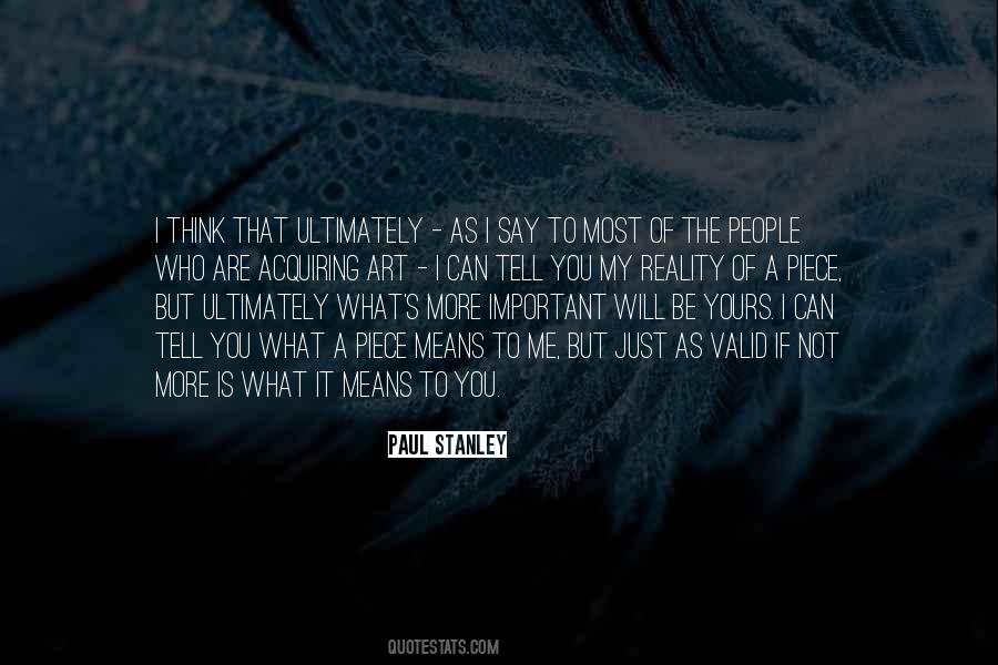 Important Will Quotes #1770653