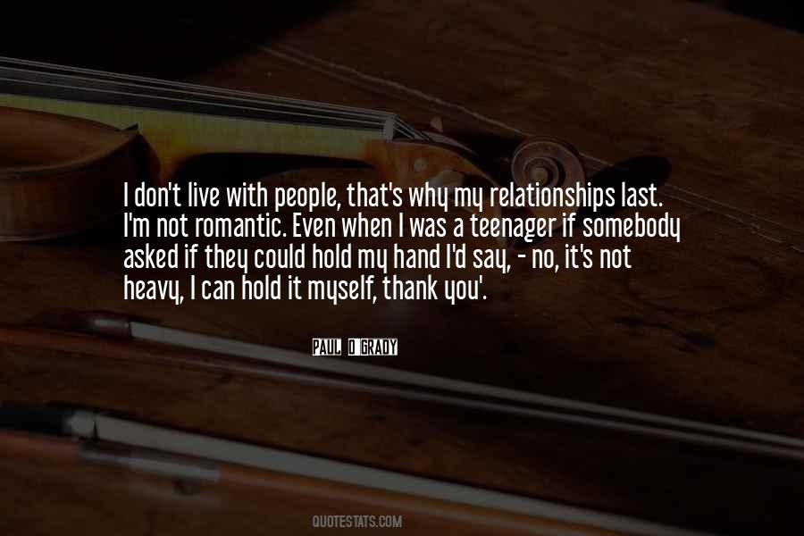 You Hold My Hand Quotes #132578