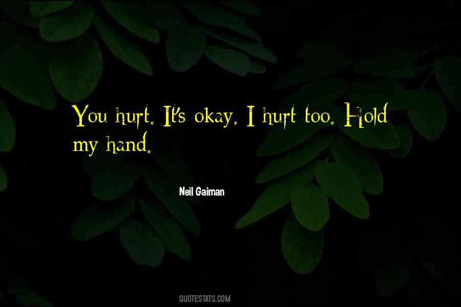 You Hold My Hand Quotes #90843