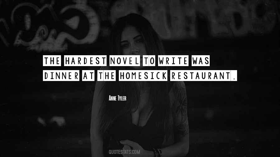 Homesick Restaurant Quotes #965975