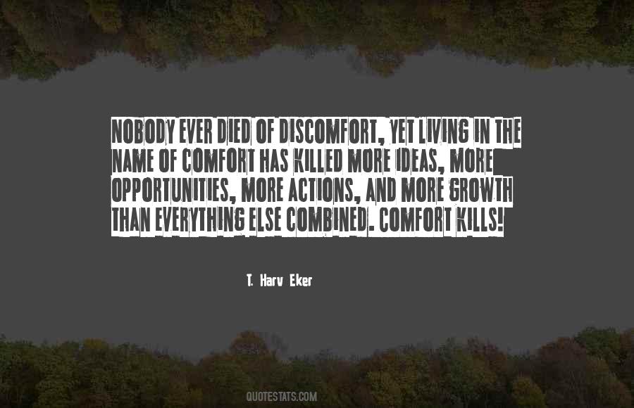 Comfort Growth Quotes #1162455