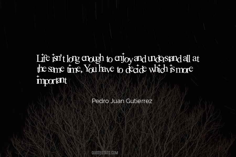 Enjoy The Time You Have Quotes #1075488