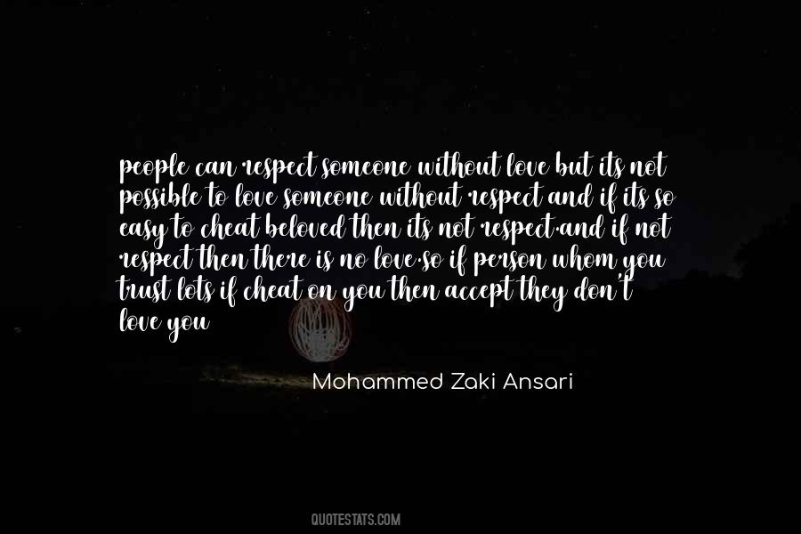 Quotes About Someone You Respect #500684