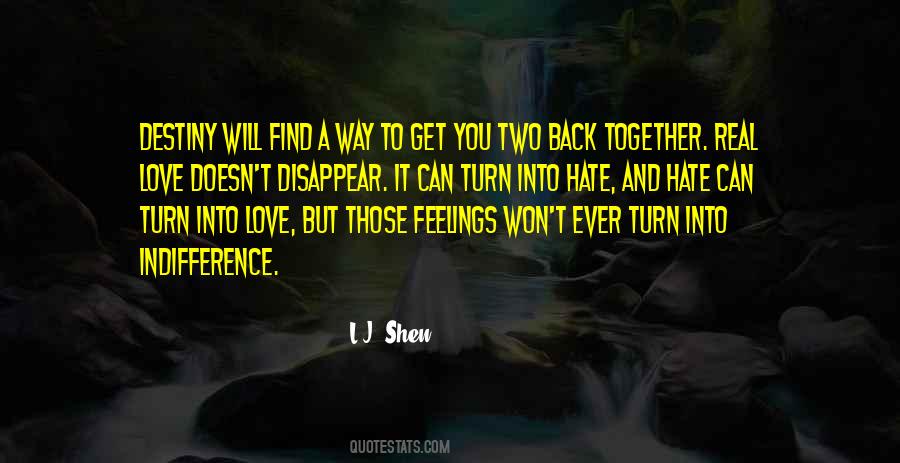 Love Indifference Quotes #1217740