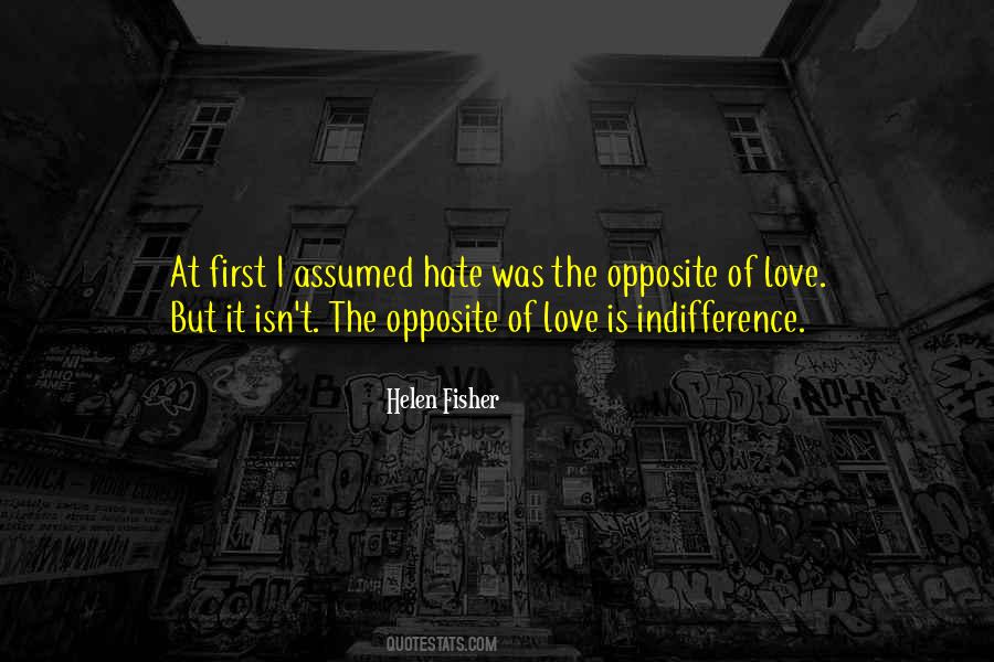 Love Indifference Quotes #1596452