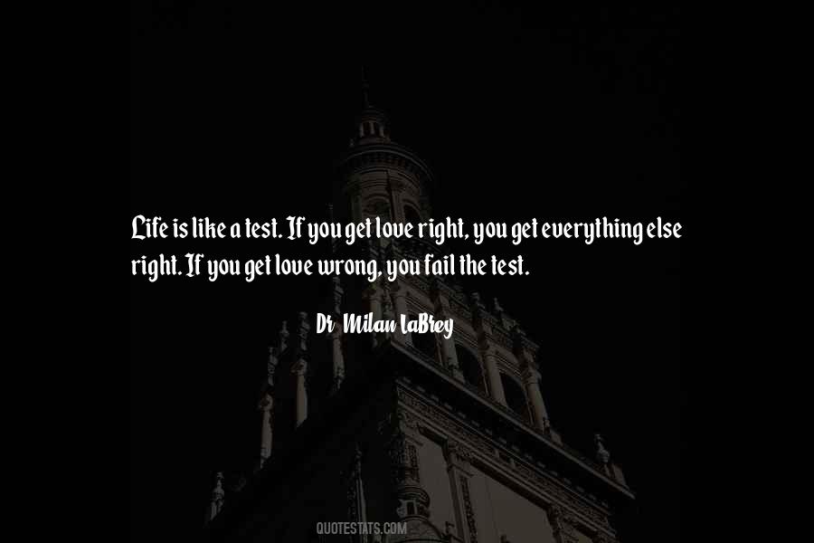 Everything Is A Test Quotes #1632700