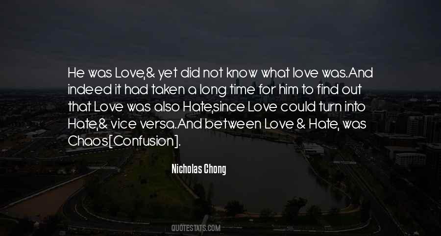 Love And Chaos Quotes #1809703