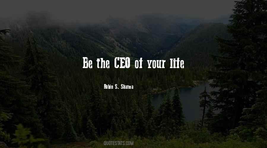 You Are The Ceo Of Your Own Life Quotes #432526
