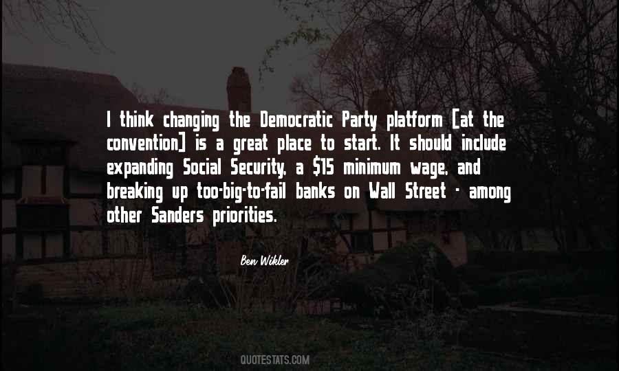 Democratic Platform Quotes #111117