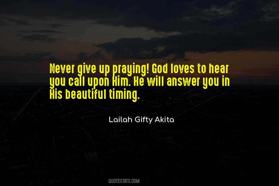 Never Give Up Praying Quotes #1601410