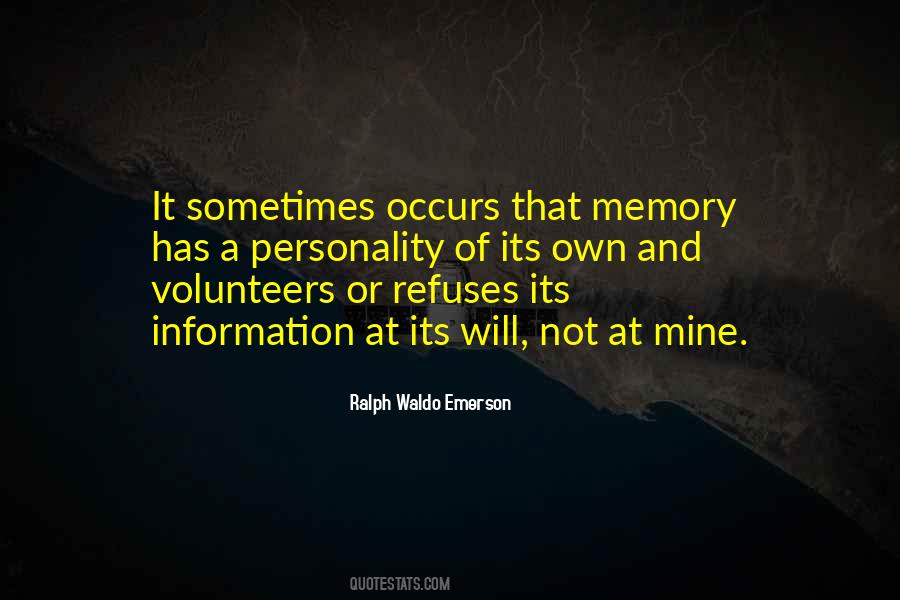 Not Memories Quotes #391427