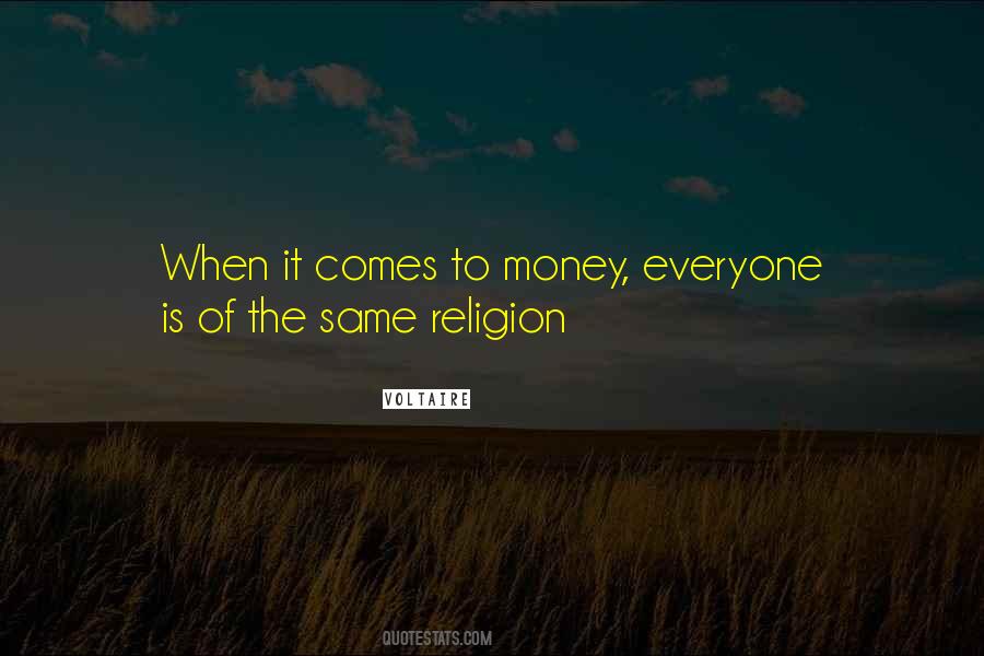 Money Religion Quotes #759441