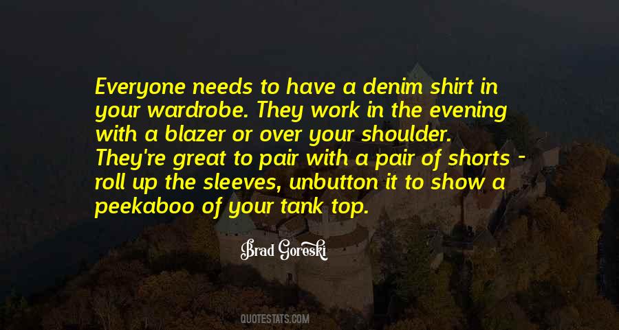 Denim Shirt Quotes #1370320