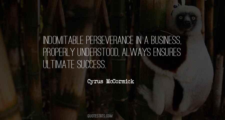 Perseverance Business Quotes #760362
