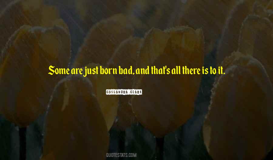 No One Is Born Bad Quotes #1300281