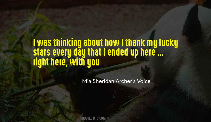 Thank Your Lucky Stars Quotes #1043577