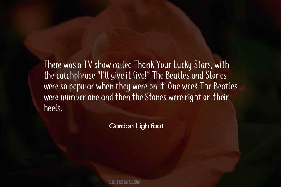 Thank Your Lucky Stars Quotes #689626
