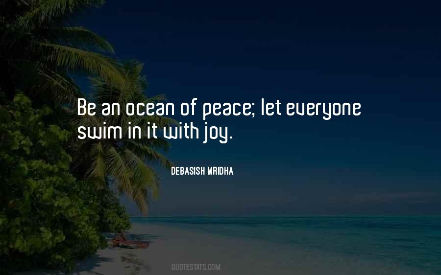 Peace Ocean Quotes #1250316