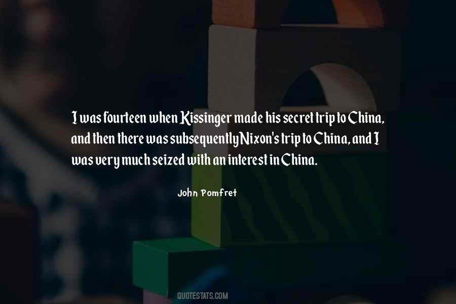 Kissinger On China Quotes #1221706 Kissinger On China Quotes #1221706