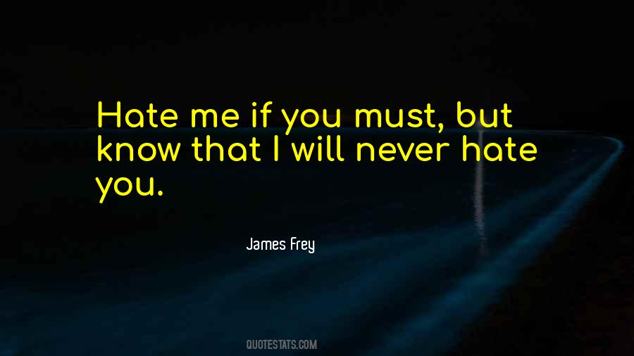 You Will Hate Me Quotes #1828846