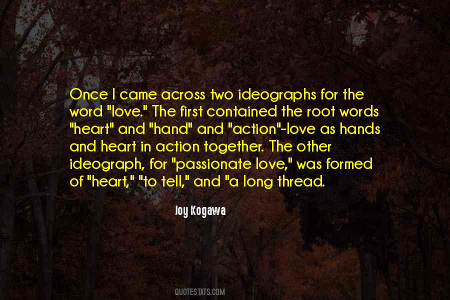 Hand In Hand Heart To Heart Quotes #1120643