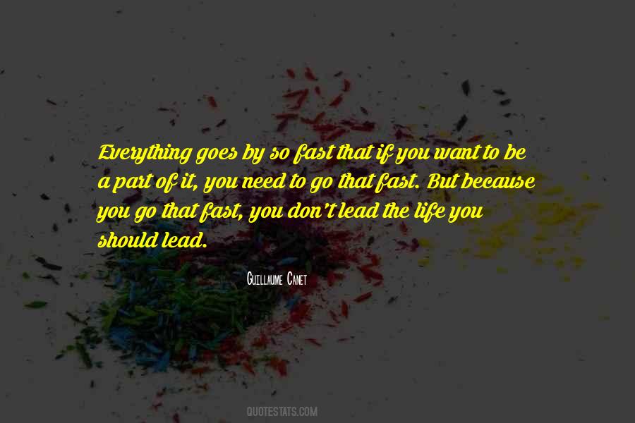 Life Goes By Fast Quotes #1631500