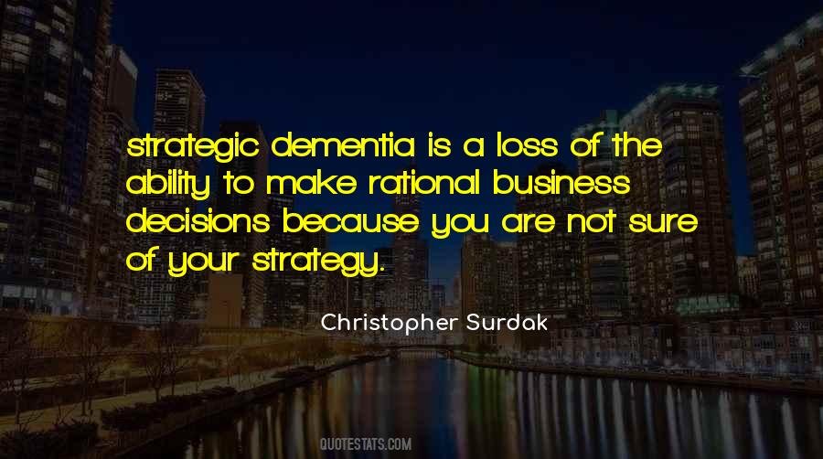 Strategic Business Quotes #452421
