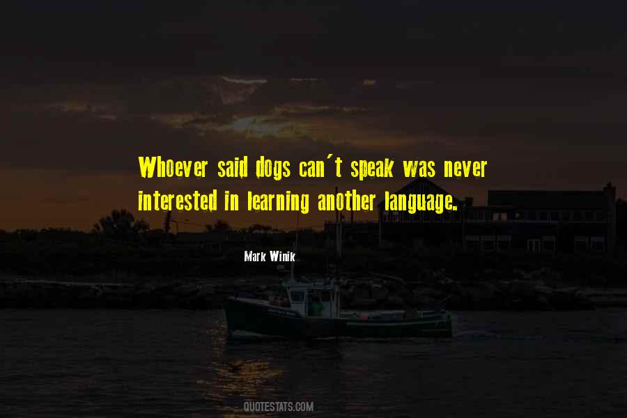 Language Learning Language Quotes #1504871