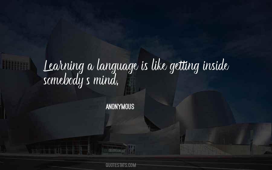 Language Learning Language Quotes #168766