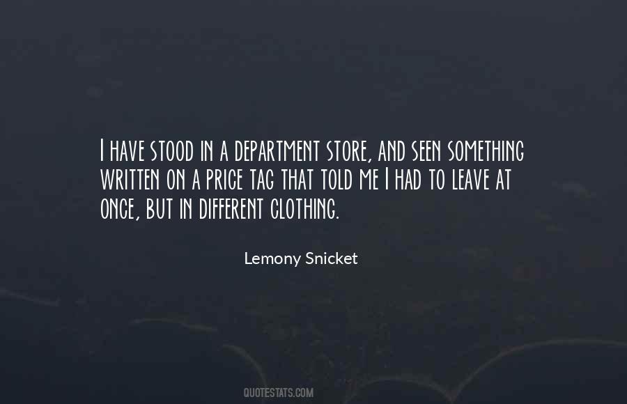 Department Store Quotes #1216032