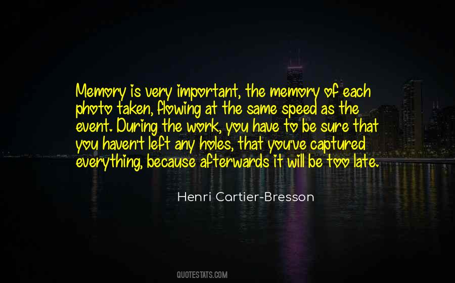 Memory Of You Quotes #977588